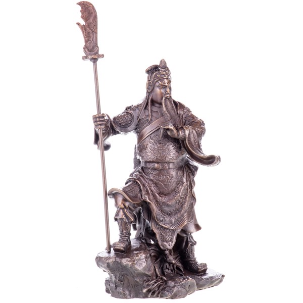 Legendás kínai hadvezér, Guan Yu - bronz szobor képe